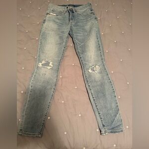 Lucky Brand Blue Distressed Womens Jeans - Ava